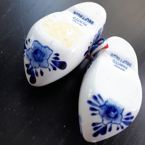 Delft blue clogs from Netherlands like new, 7 cm