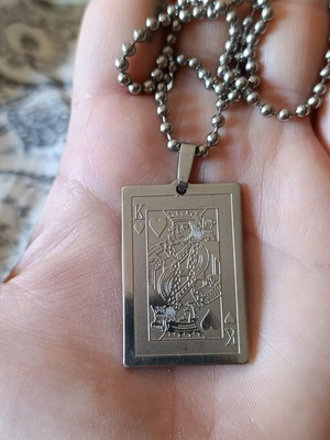 King stainless steel men's necklace
