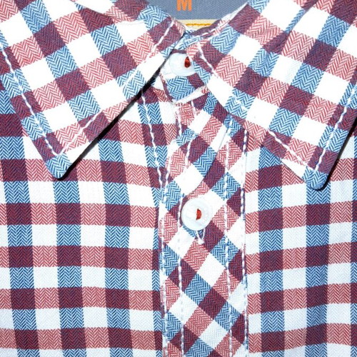 North Coast checked shirt like new, blue and red