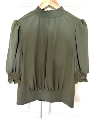Dorothy Perkins olive blouse like new, size XL