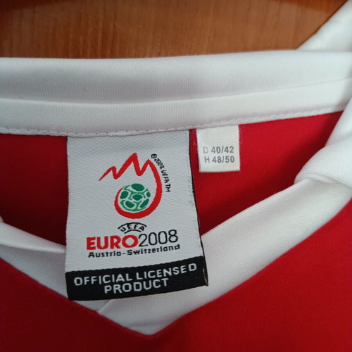 Euro 2008 jersey authentic used, Austria-Switzerland, size Medium/Large