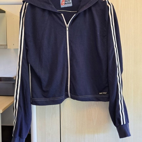 Sports jacket used, size S, blue, cotton, thin and soft