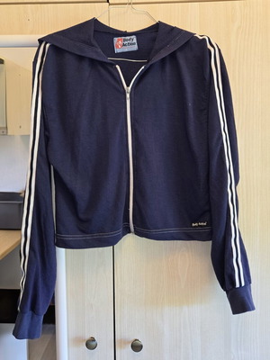 Sports jacket used, size S, blue, cotton, thin and soft