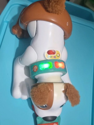 Electric dog like new that moves and talks