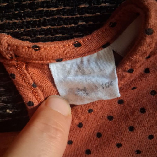 Zara dress for girl 4-5 years, brick red