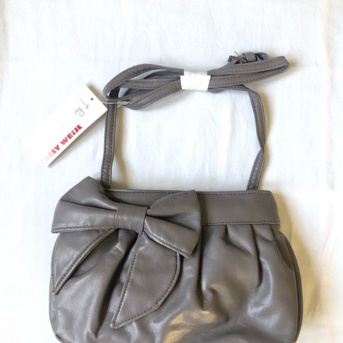 Small Tally Weijl shoulder bag new, gray with bow
