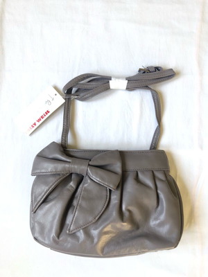 Small Tally Weijl shoulder bag new, gray with bow