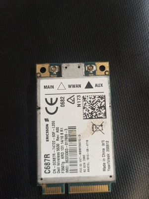 Ericsson Dell Wireless F3507g WWAN 3G Cellular Card C687R