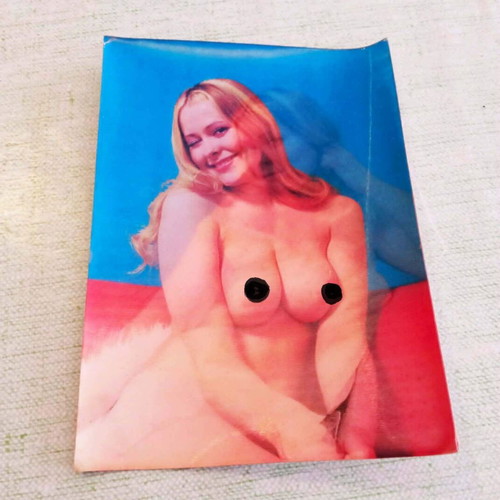 Τρισδιάστατη κάρτα 3D Lenticular Toppan Stereo vintage, σαν καινούργιο, pin-up δεκαετίας '70