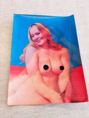 Τρισδιάστατη κάρτα 3D Lenticular Toppan Stereo vintage, σαν καινούργιο, pin-up δεκαετίας '70