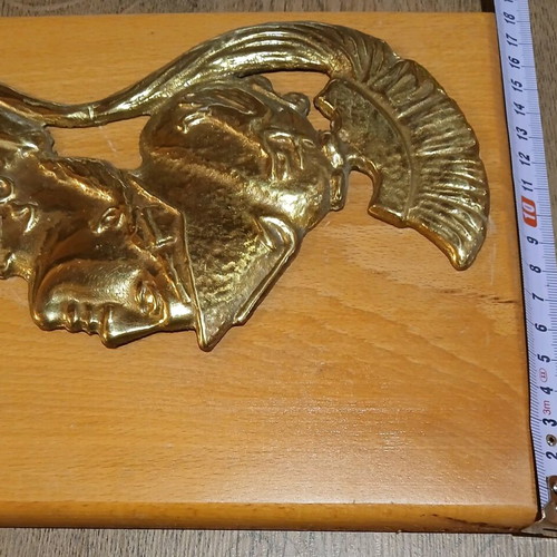 Bronze plaque with goddess Athena like new