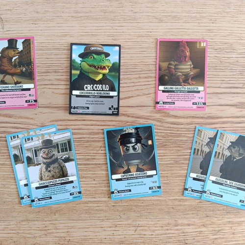 Italian Brainrot Cards used, mixed condition