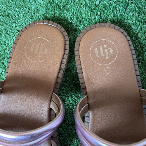 TFP The Fashion Project Leather Sandals Metallic Pink like new, size 37