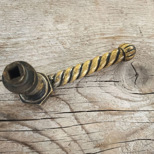 Antique Gründerzeit Brass Door Handle used