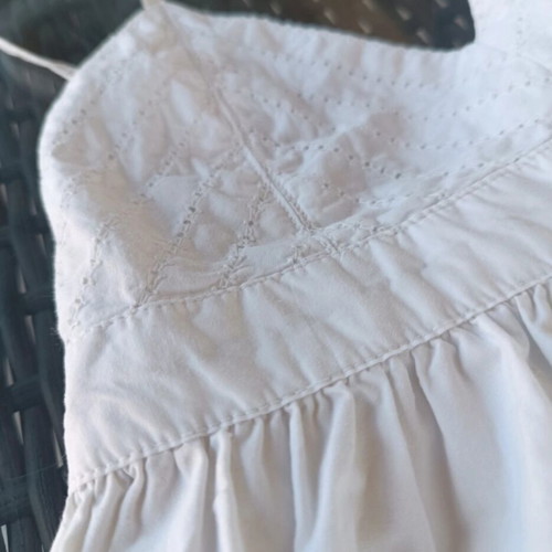 Benetton white boho summer dress for girls 8-9 years like new