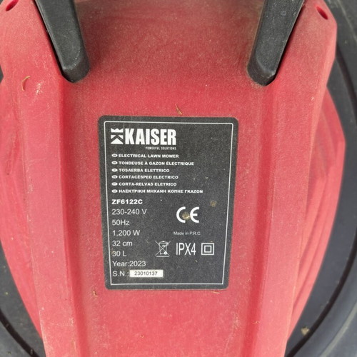 Kaizer ZF6122C electric lawn mower like new