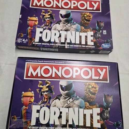 Monopoly Fortnite 2018 used with missing pieces