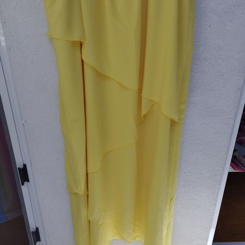 Matis yellow dress like new, asymmetrical, size L