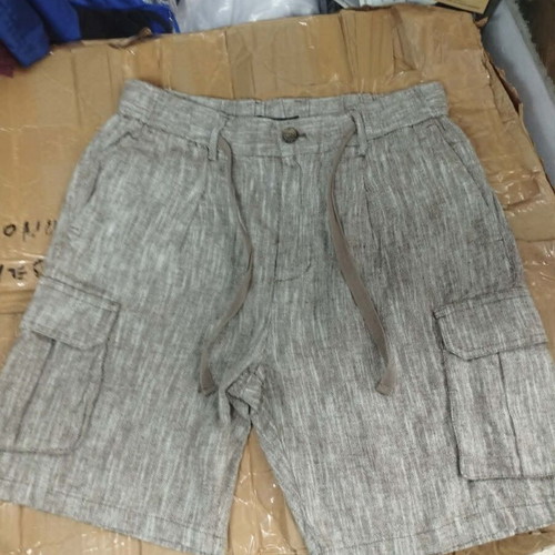 Cargo linen men's shorts NS-7779 new, sizes 30-40