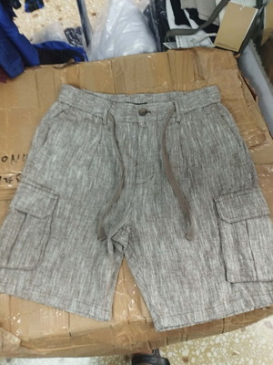 Cargo linen men's shorts NS-7779 new, sizes 30-40