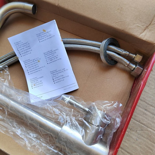 Acquanet Inox kitchen faucet new with installation accessories
