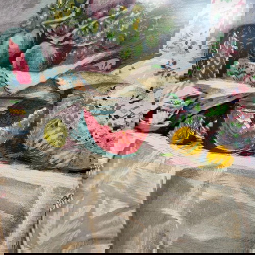 N. Chatzikyriakos Gikas silk screen printing used in frame