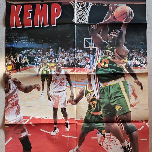 Shawn Kemp Seattle Supersonics poster like new