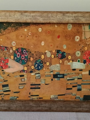Framed painting 135x65 cm like new