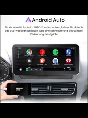 ЕКРАН ЗА Audi Q5 (2009-2018) 12.3" 8-ядрен 4+64G Автомобилно стерео GPS Навигация CarPlay Android Car DAB+SWC