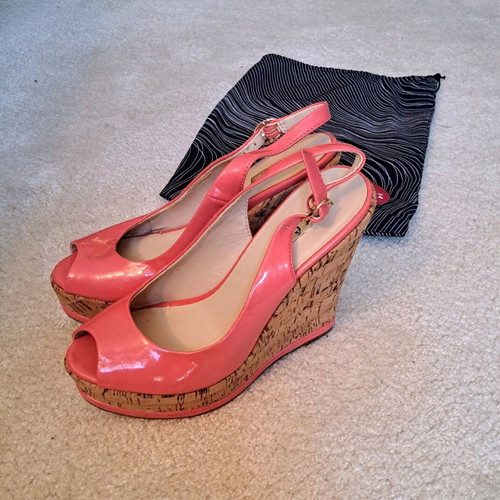 Exe coral platform shoes with cork like new, size 39