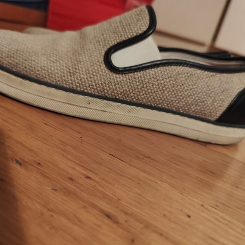 Bottega Veneta Fabric Slip-on Sneakers like new, size 38.5, beige