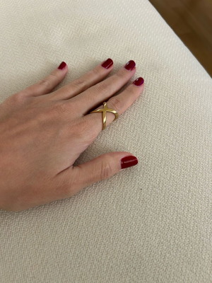 Angelo di Spirito Rosa ring like new, gold-colored
