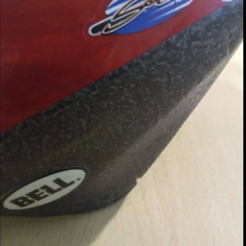Bell bicycle helmet used with light wear