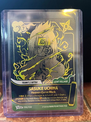 Sasuke Uchiha Naruto Mythos TCG 2nd Edition new