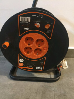 Sas reinforced cable reel 30m with 3x2.5 cable like new