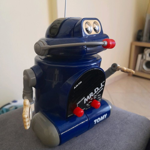 Vintage TOMY MR. D.J. robot radio used