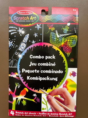 Scratch art combo pack new with 4 sheets