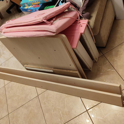 Children's bed with 2 drawers and motherbaby antibacterial mattress, used