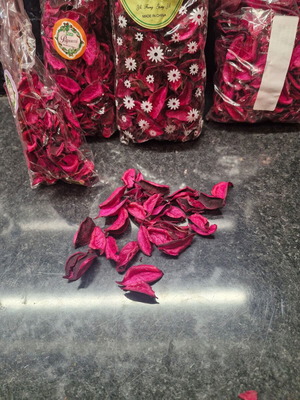 Red decorative aromatic petals like new