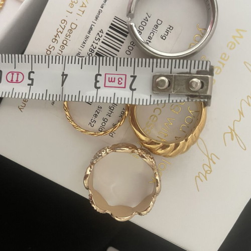 Inyati 25 rings 18k gold new, various sizes and designs