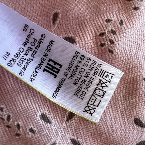 M&S women's pajamas new pink and blue floral set