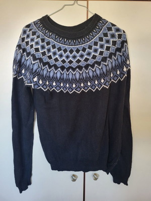 Pullover LOGG (H&M) like new, black and blue, size M