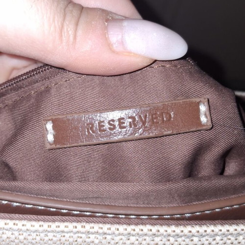 Reserved shoulder bag like new, beige and brown