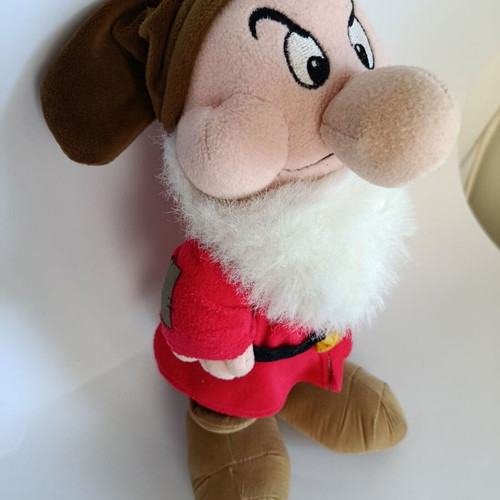Grumpy plush dwarf Snow White and the Seven Dwarfs Disney 40cm like new