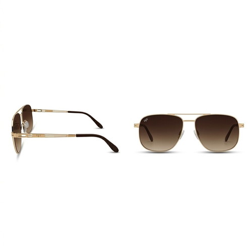 Ojo Sunglasses like new, two pairs, polarised lenses, brown and gold