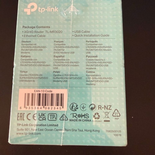 TP-Link TL-MR3020 Portable 3G/4G Wireless N Router new
