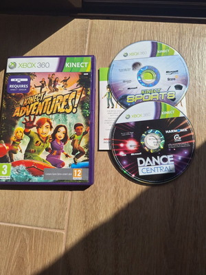 Kinect Adventures, Dance Central, Kinect Sports παιχνίδια Xbox 360