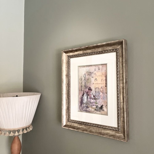 Doris paintings like new, set of 2 with silver frames