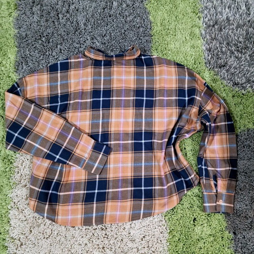 Asos Design women oversized shirt brown orange, new