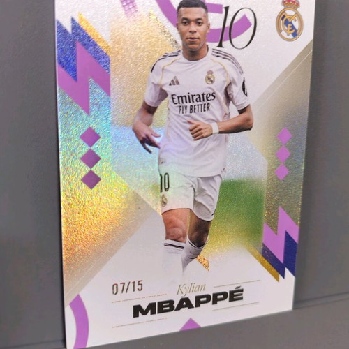 Topps Los Blancos Real Madrid Kylian Mbappe Purple 07/15 new